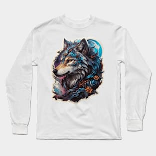 Beautiful Wolf Art Long Sleeve T-Shirt